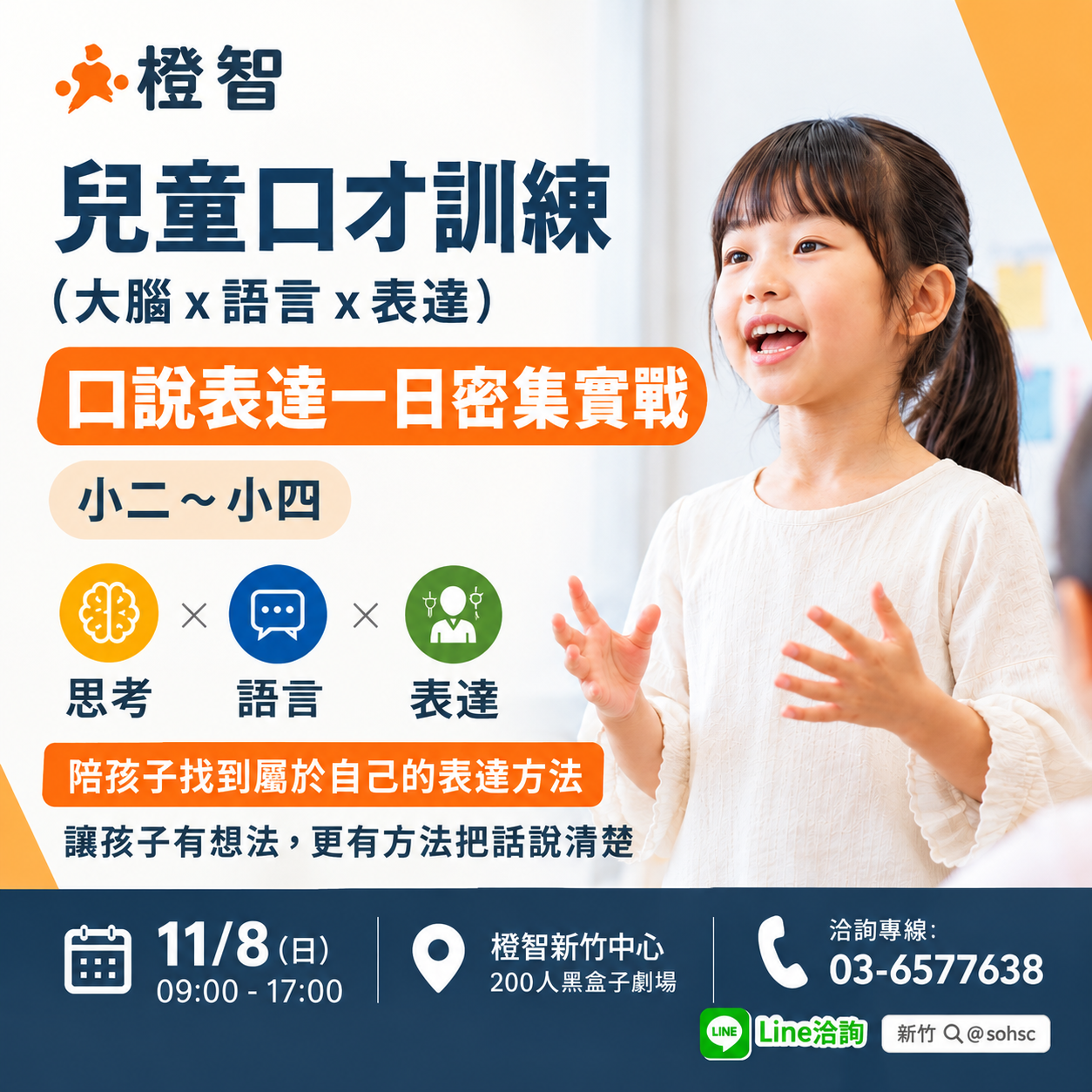 口說表達一日密集實戰方形KV
